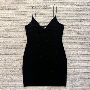 H&M Divided Little Black Sparkly Dress